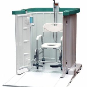 Shower Bay portable roll-in shower for wheelchair users
