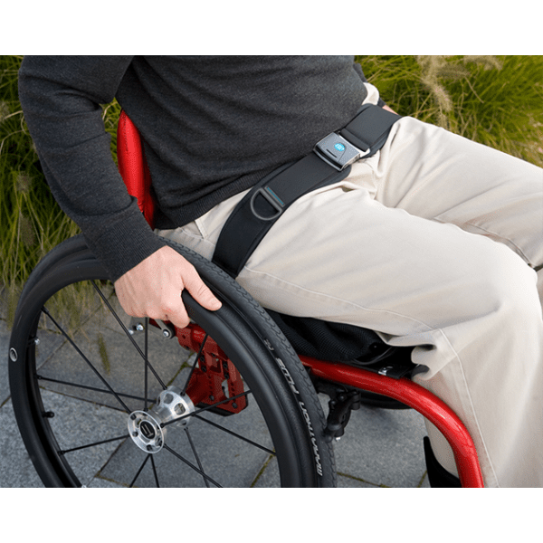 Bodypoint, 2-Point Padded Center-Pull Hip Belts (Small Push-Button), HB235