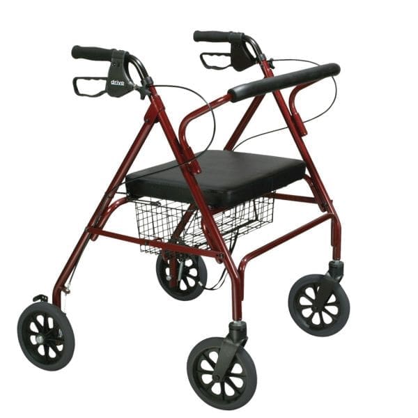 Drive, Go-Lite Bariatric Steel Rollator, 10215BL-1 & 10215RD-1