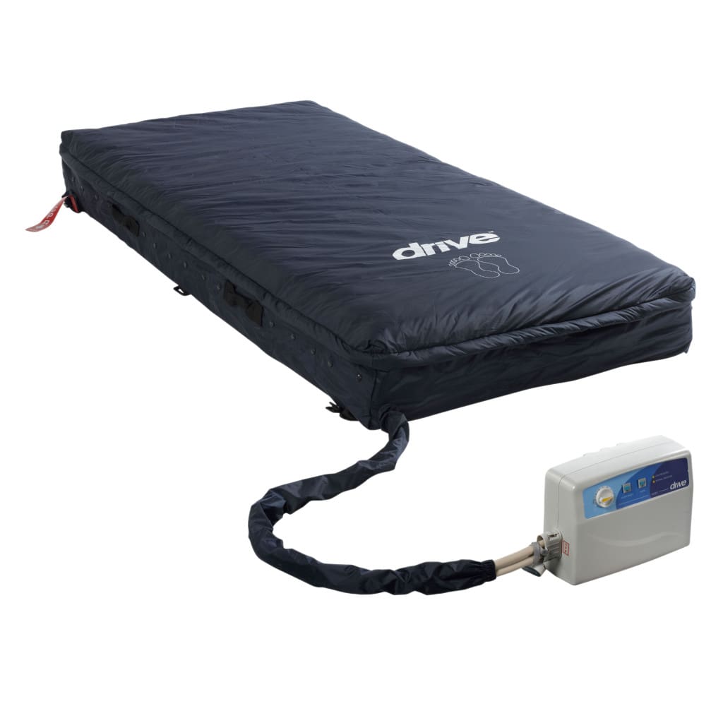 Drive, Med-Aire Assure 5" Air + 3" Foam Base Alternating Pressure and Low Air Loss Mattress System, 14530