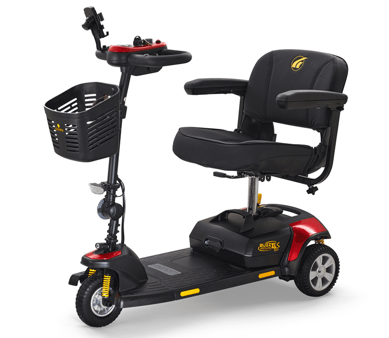 BuzzAround XLSHD 3 & 4 Wheel Scooter with Suspension by Golden