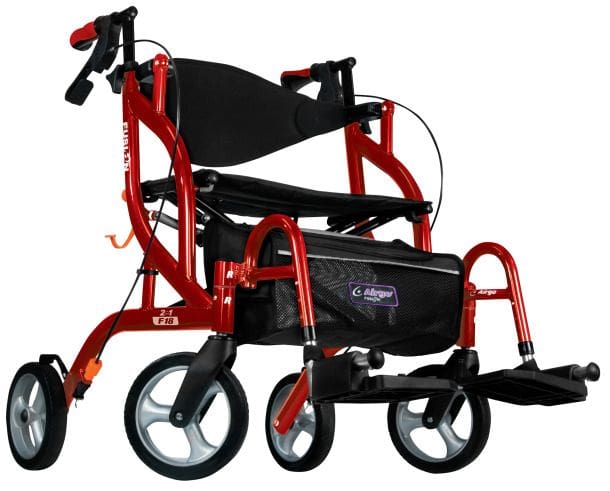Drive, Airgo Fusion F18 Side-Folding Rollator & Transport Chair, 700-938