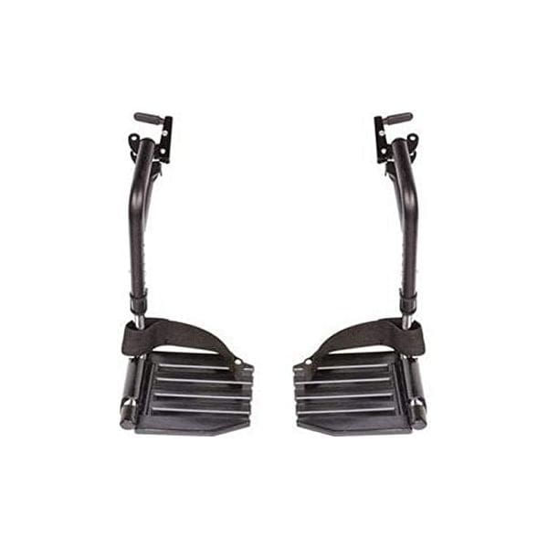 Invacare, Wheelchair Hemi Footrest, Composite Footplates And Heel Loops, 1 Pair, T93HCP