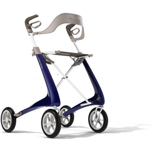 Medline, byACRE Ultralight Carbon Fiber Rollators with Backrest
