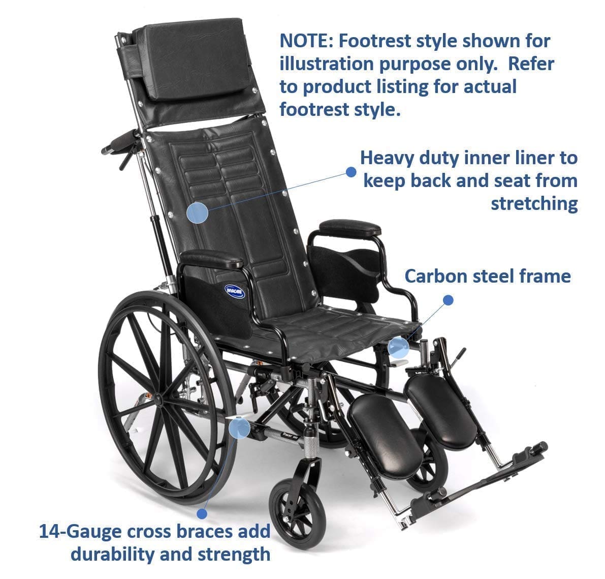 Invacare, Tracer SX5 Recliner Wheelchair - Image 4