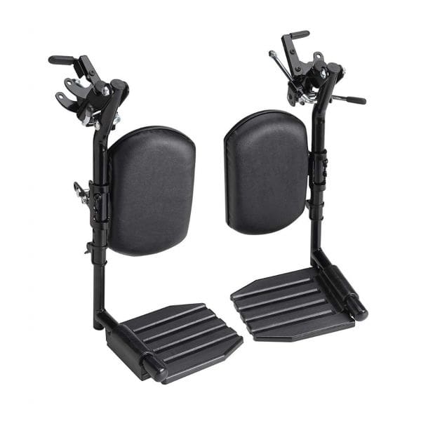 Invacare, Wheelchair Elevating Legrests, Aluminum Footplates, Padded Calf Pads, 1 pair, T94HAP