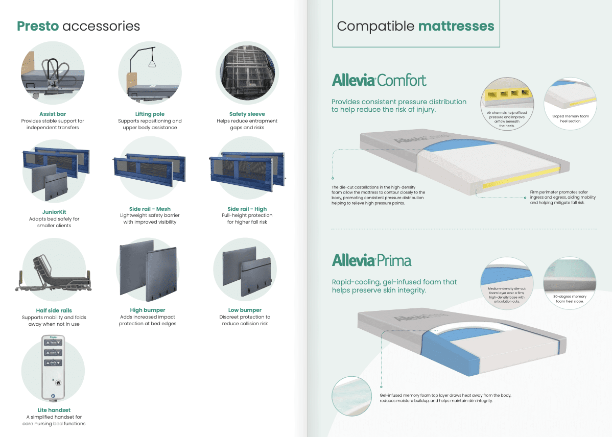 Presto Homecare Bed – Hi-Low Adjustable | Accora - Image 5