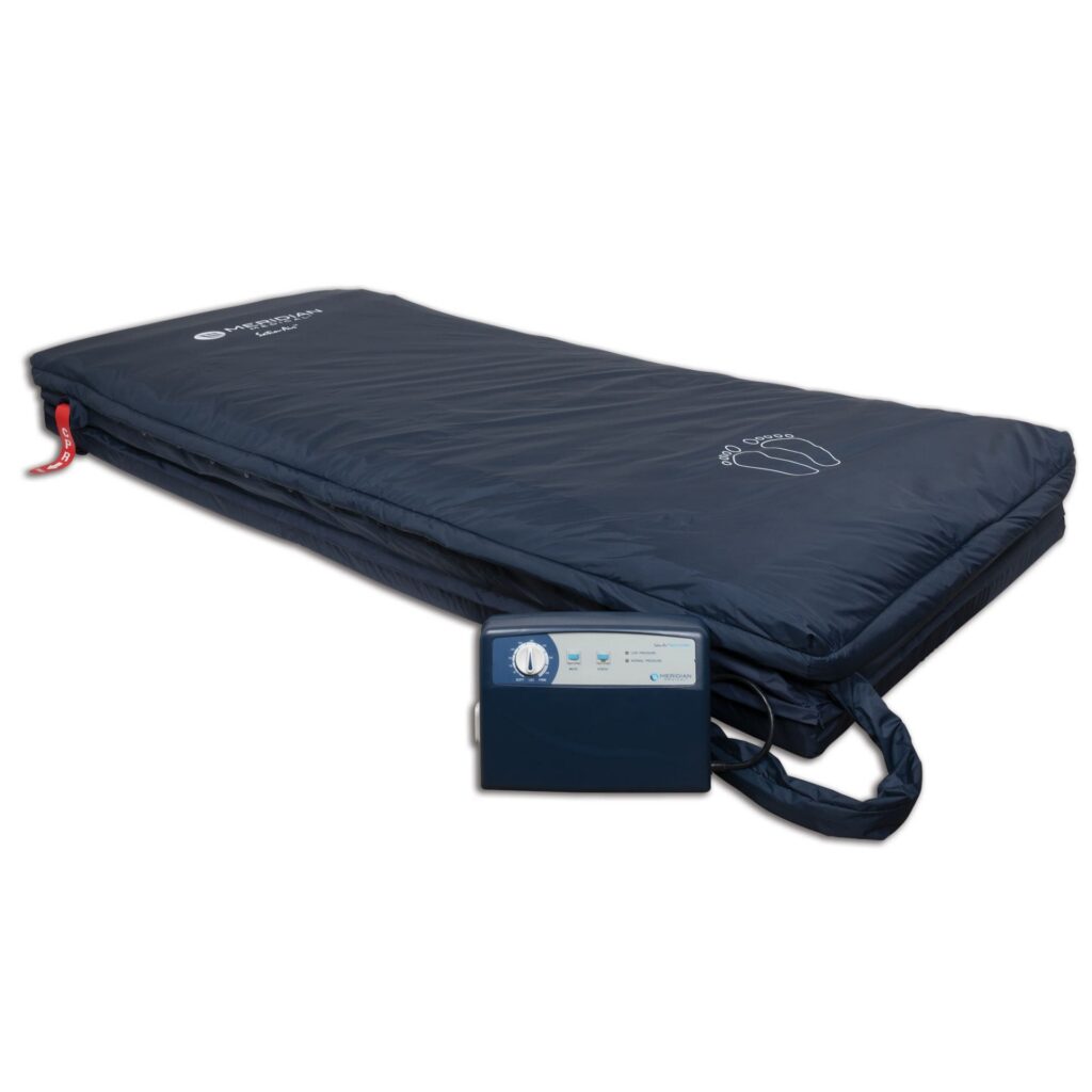 Meridian, Satin Air APM System Low Air Loss with 5" Air Mattress & 3" Foam Base, MER-SAPM53