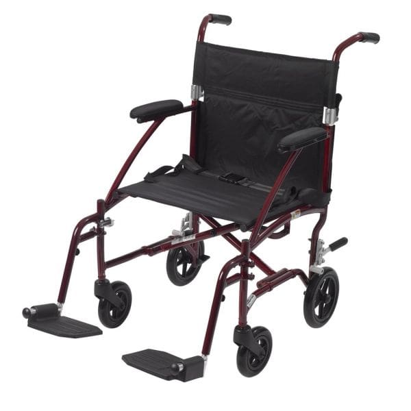 Drive, Fly-Lite Aluminum Transport Chair, DFL19