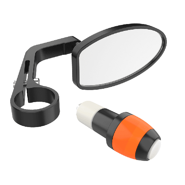 REHASENSE, Rear-View Mirror with LED Lamp for Wheelchair Power Add-Ons