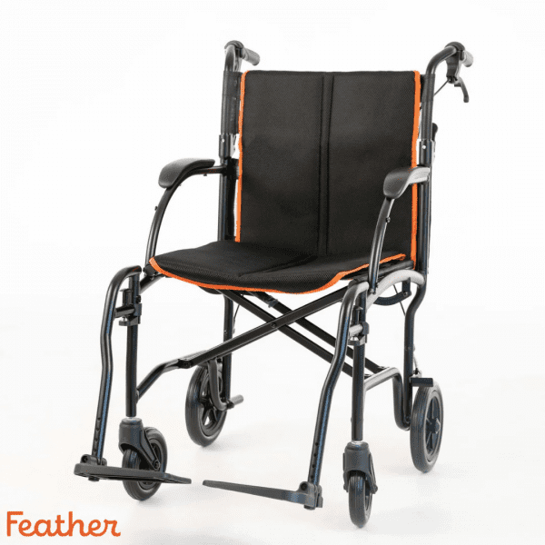 HumanCare, Feather 18" Transport Wheelchair, 3001