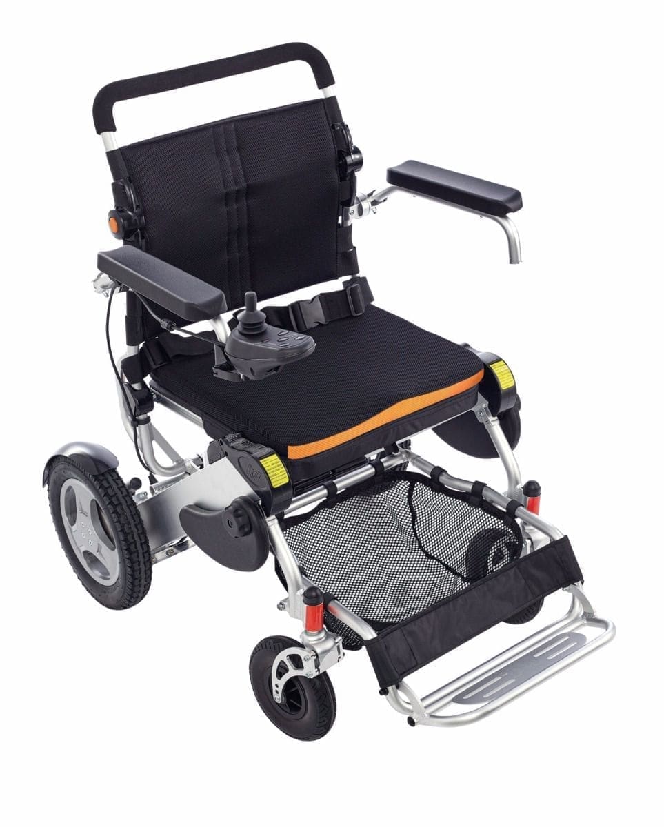 EZee Life, 3G DLX Folding Electric Wheelchair w/ 12" Rear Wheels - Image 4