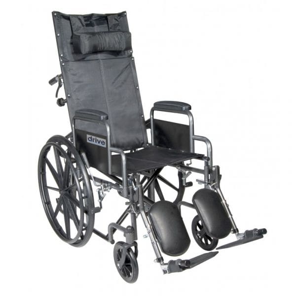 Drive, Silver Sport Full-Reclining Wheelchair, SSP16RBDDA, SSP18RBDDA, SSP20RBDDA