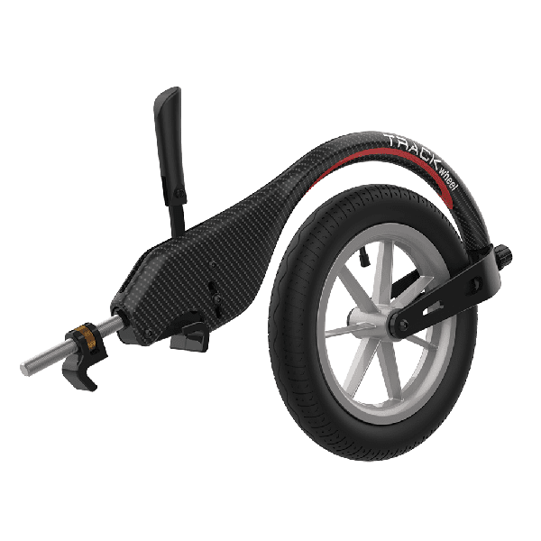 REHASENSE, Track Wheel - Single Arm, Carbon, 12'' for Wheelchair