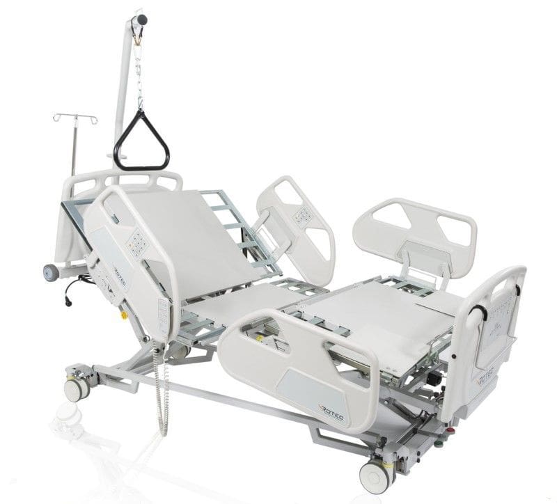 Rotec, VersaTech 1100 ULB Hospital Bed with Rails, V11ULB-NA